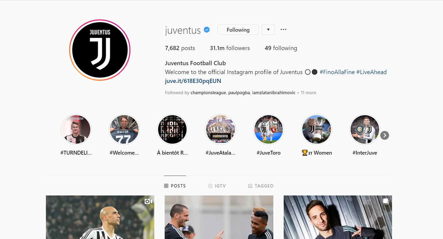 Ювентус изпревари Ман Юнайтед в Instagram - Италия
