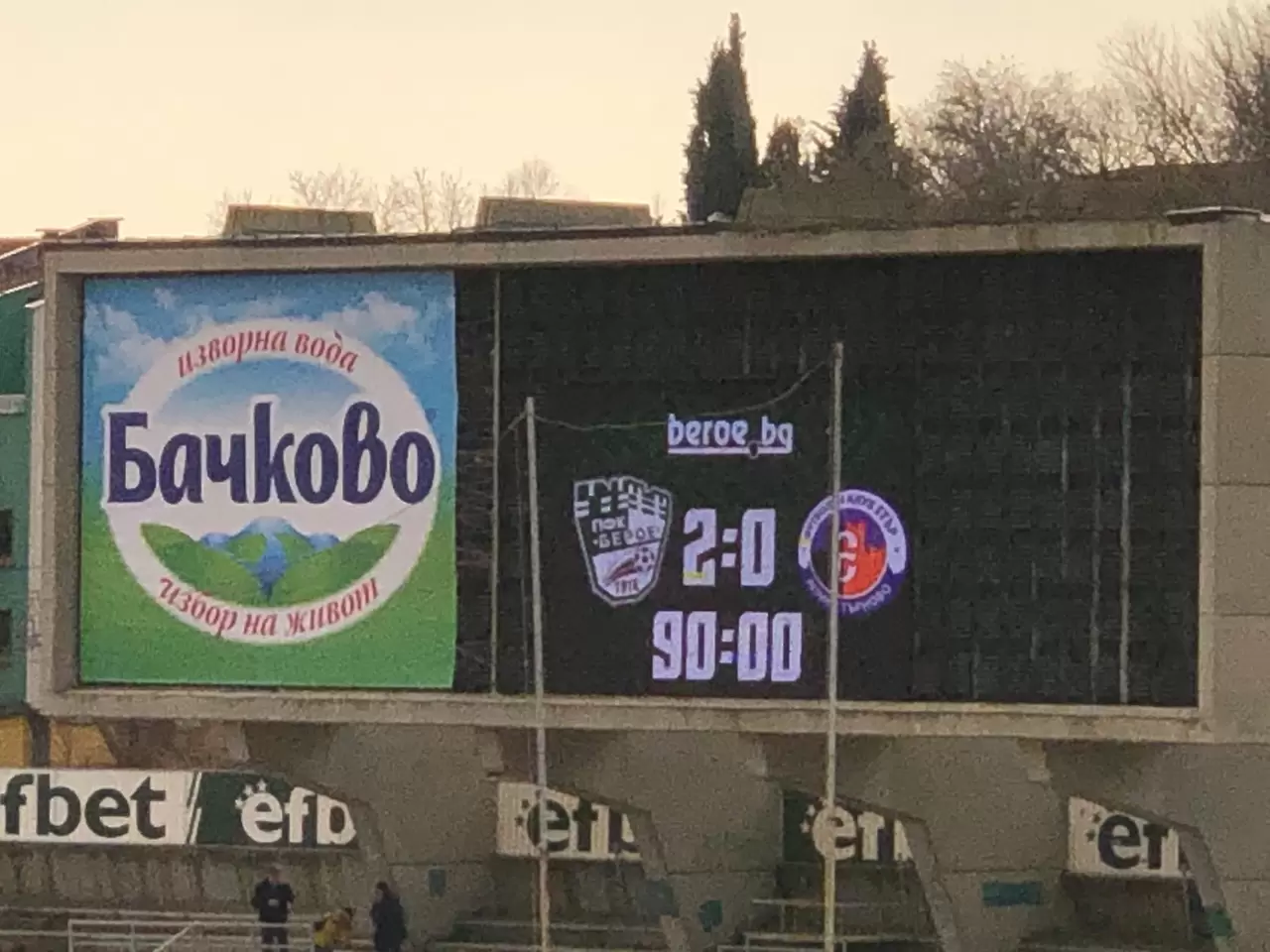 На живо: Берое - Етър - БГ футбол