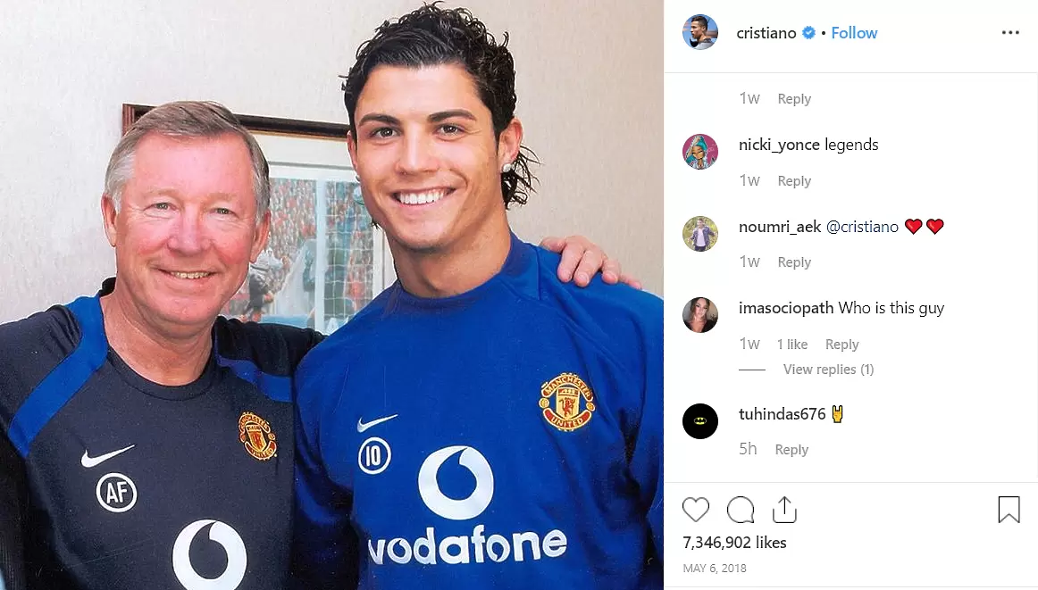 Сър Алекс Фъргюсън се пенсионирал, защото не успял да върне Кристиано Роналдо в Ман Юнайтед - Англия