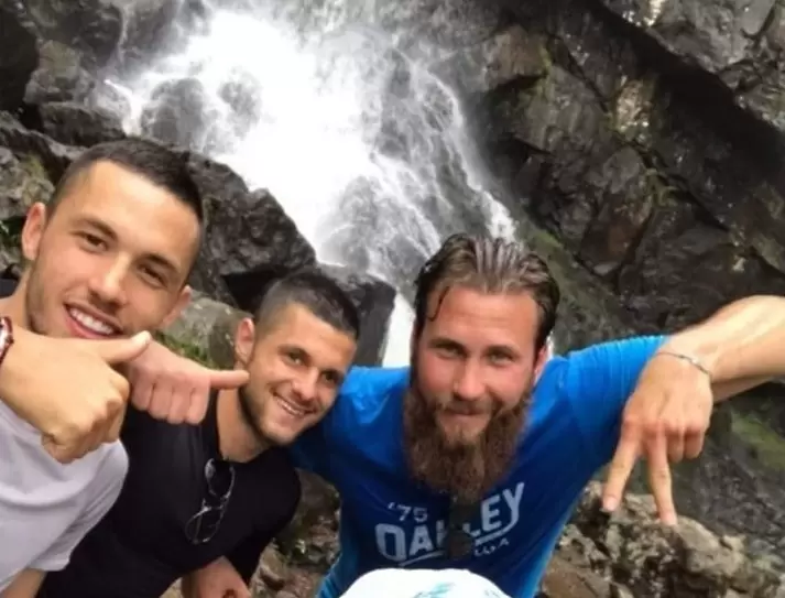 Левскари тренират на Боянския водопад - Левски