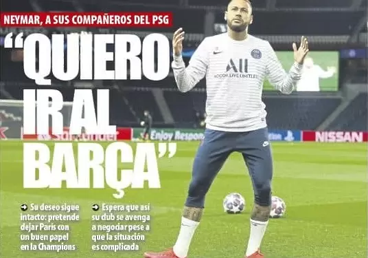 Mundo Deportivo: Неймар разкрил, че иска да се върне в Барселона - Испания