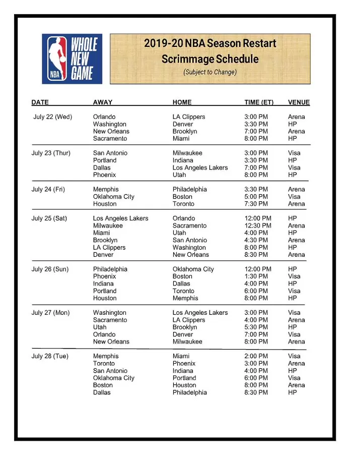 NBA обяви графика на контролите - Баскетбол