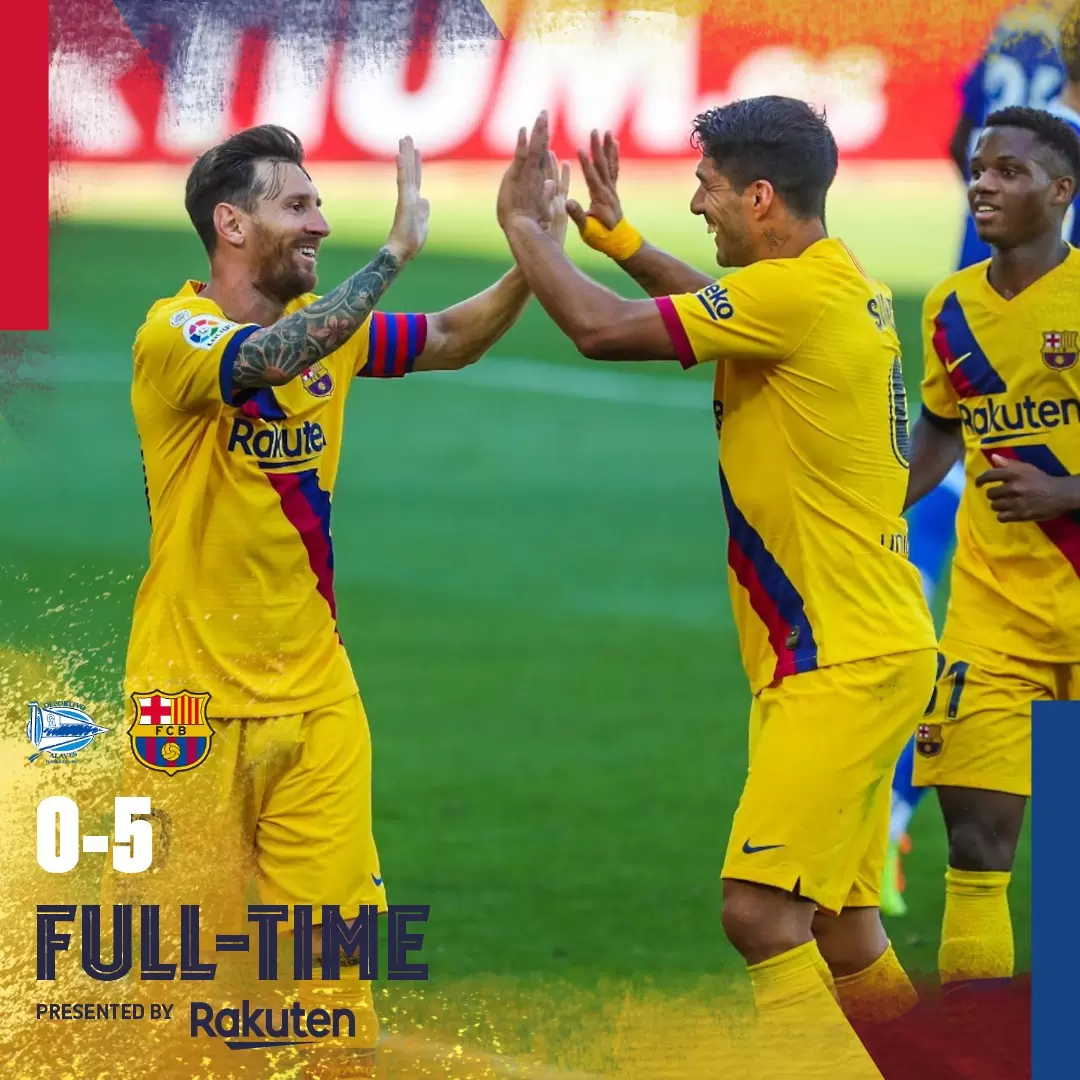 Барселона си изля яда върху Алавес - Испания