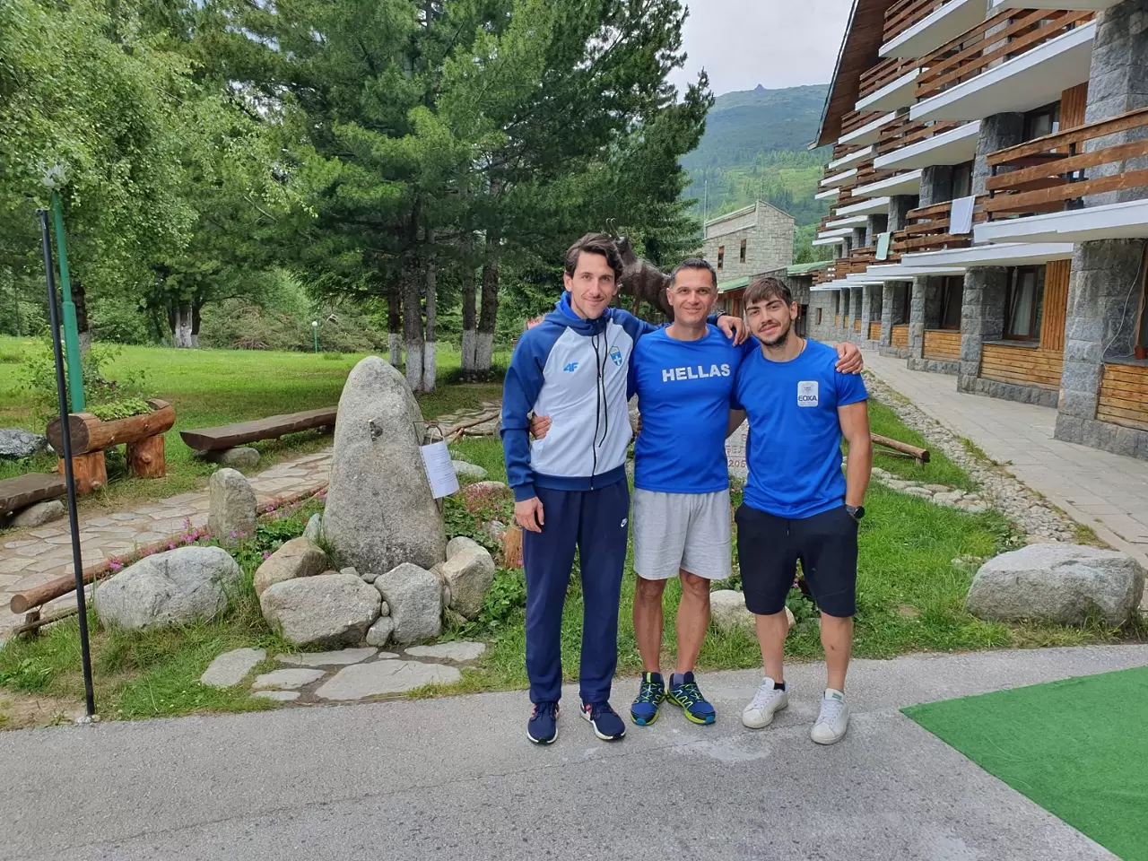 Националите по биатлон на Гърция пред ВСК "Белмекен"