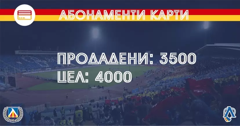 Левски: На 500 абонаментни карти сме от пореден рекорд за България - БГ футбол