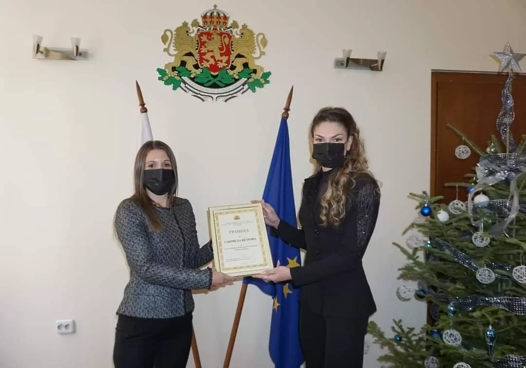Отличиха Габриела Петрова за ‘‘Атлет на България“ за 2020