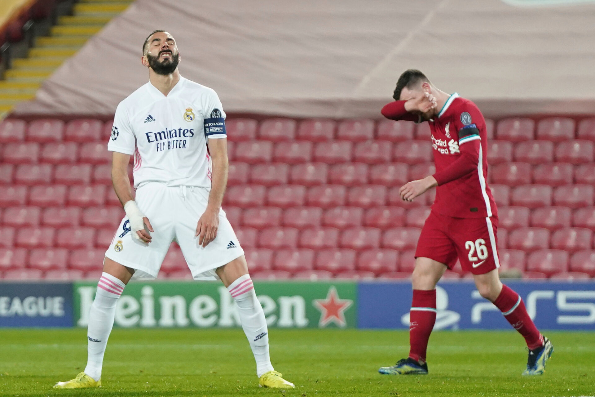 Реал игра интелигентно, не допусна гол на ‘‘Анфийлд‘‘ и се класира за полуфинал в ШЛ