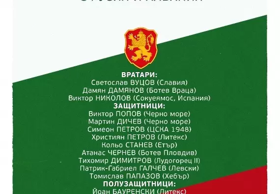 Александър Димитров обяви състава за контролите с Русия и Албания