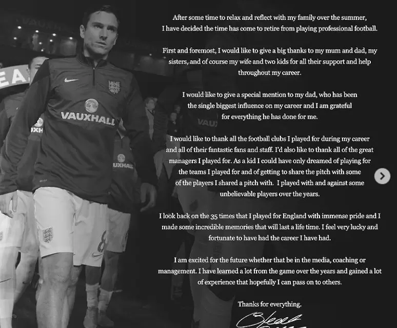 Бивш английски национал сложи край на кариерата си