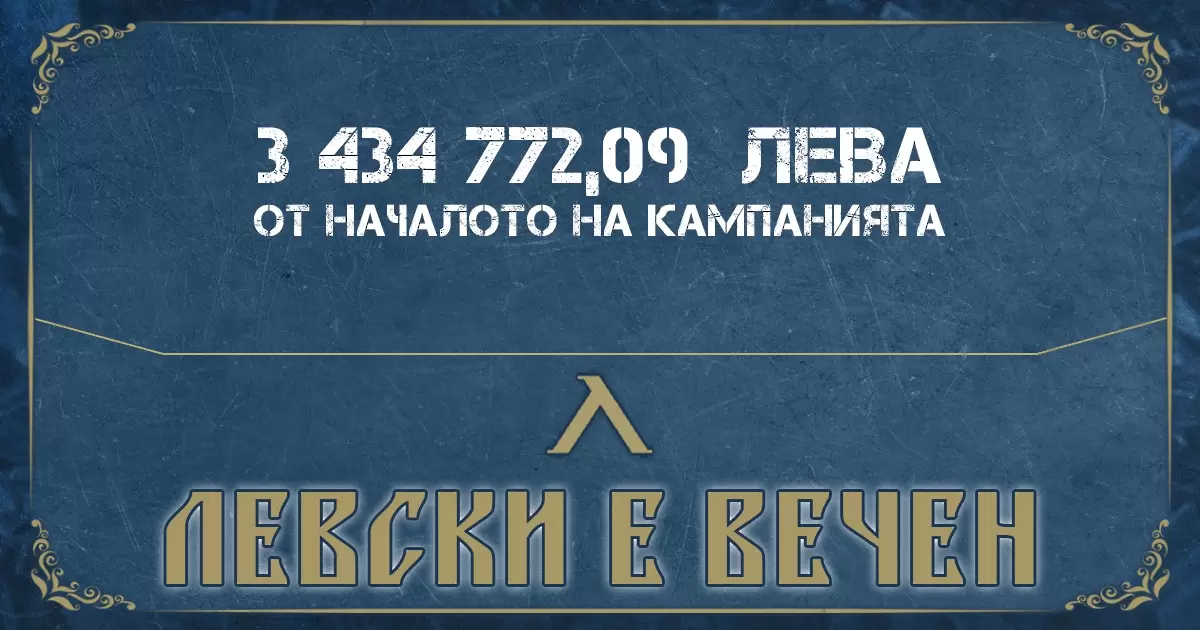 Феновете на Левски събраха близо 300 000 лева за 4 дни