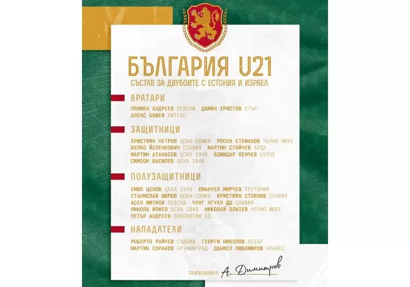 Кръстаич пусна младите национали в България U21