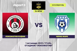 На живо: Локо Сф ще спира Черно море към върха (Състави)
