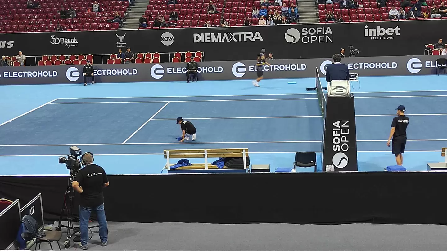 Покривът на ''Арена София'' протече по време на Sofia Open