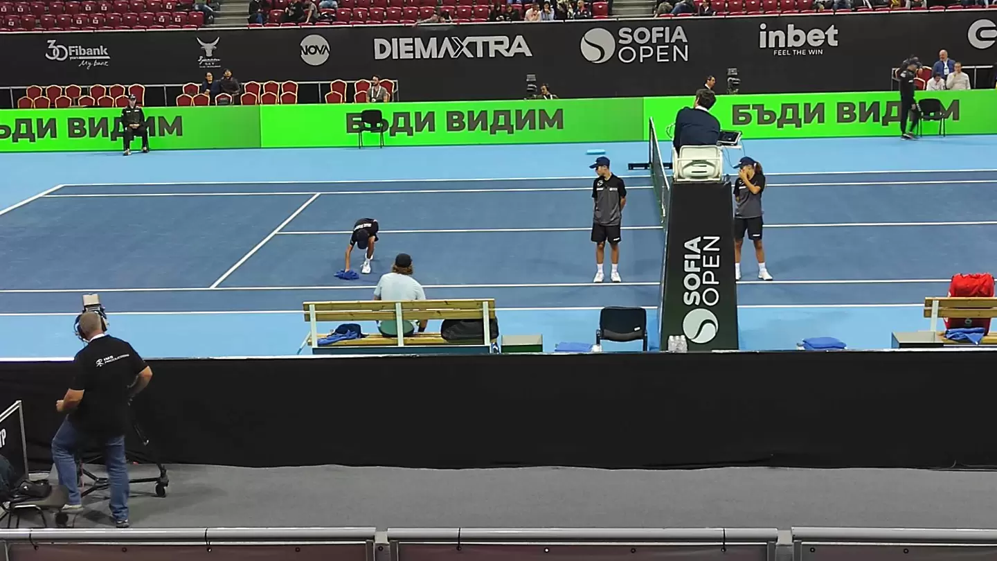 Покривът на ''Арена София'' протече по време на Sofia Open
