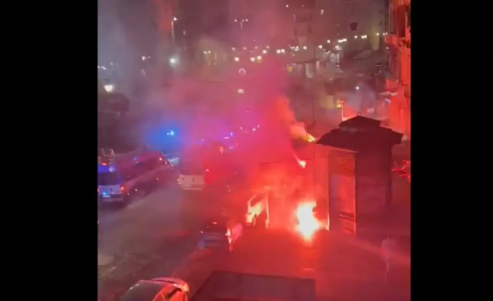 Бъркотия в Неапол, ултрасите на Унион създадоха хаос (ВИДЕО)