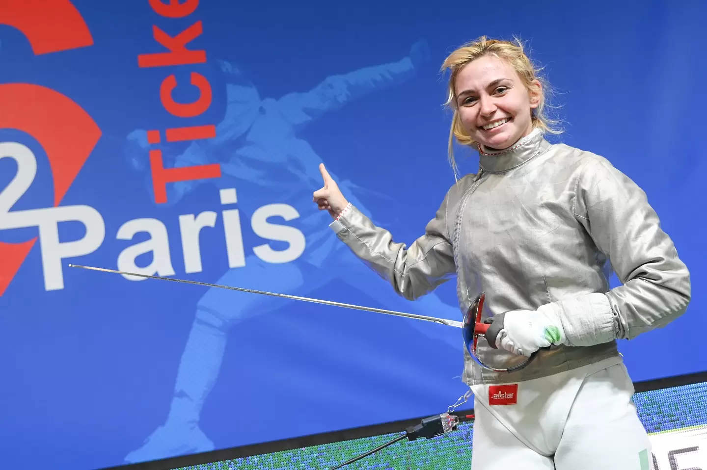 Йоана Илиева след класирането си за Олимпийските игри в Париж / facebook.com/bulfencing