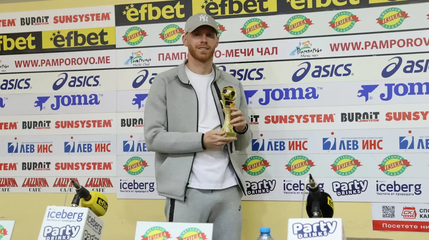 Дилан Мертенс е играч №1 на 30-ия кръг в efbet Лига / Pressclub Bulgaria-Пресклуб България