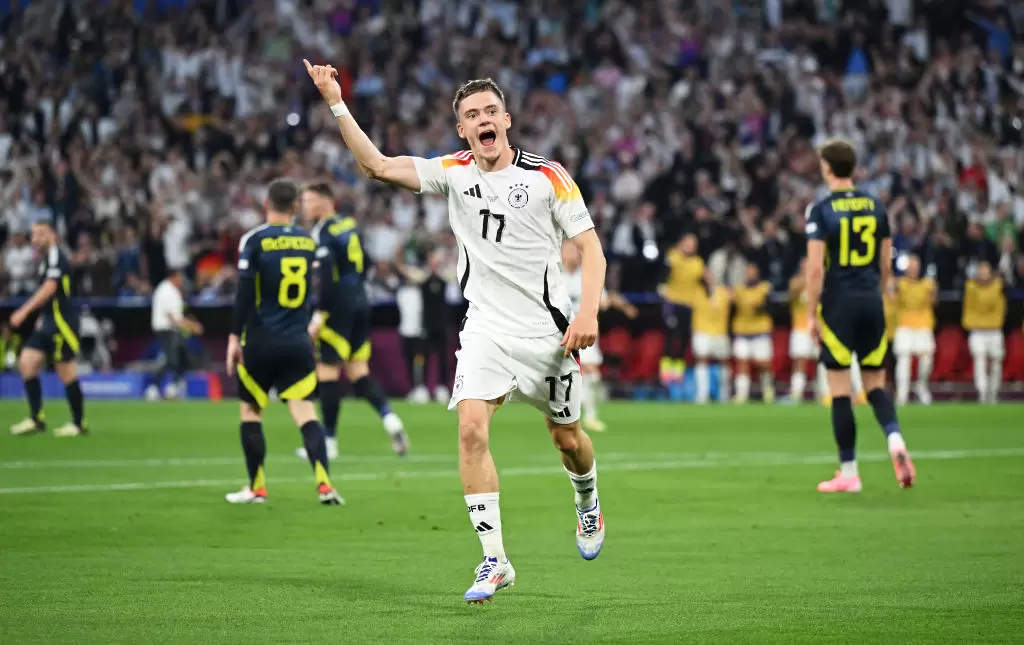 Флориан Вирц вкара първия гол на Евро 2024 / Getty Images 