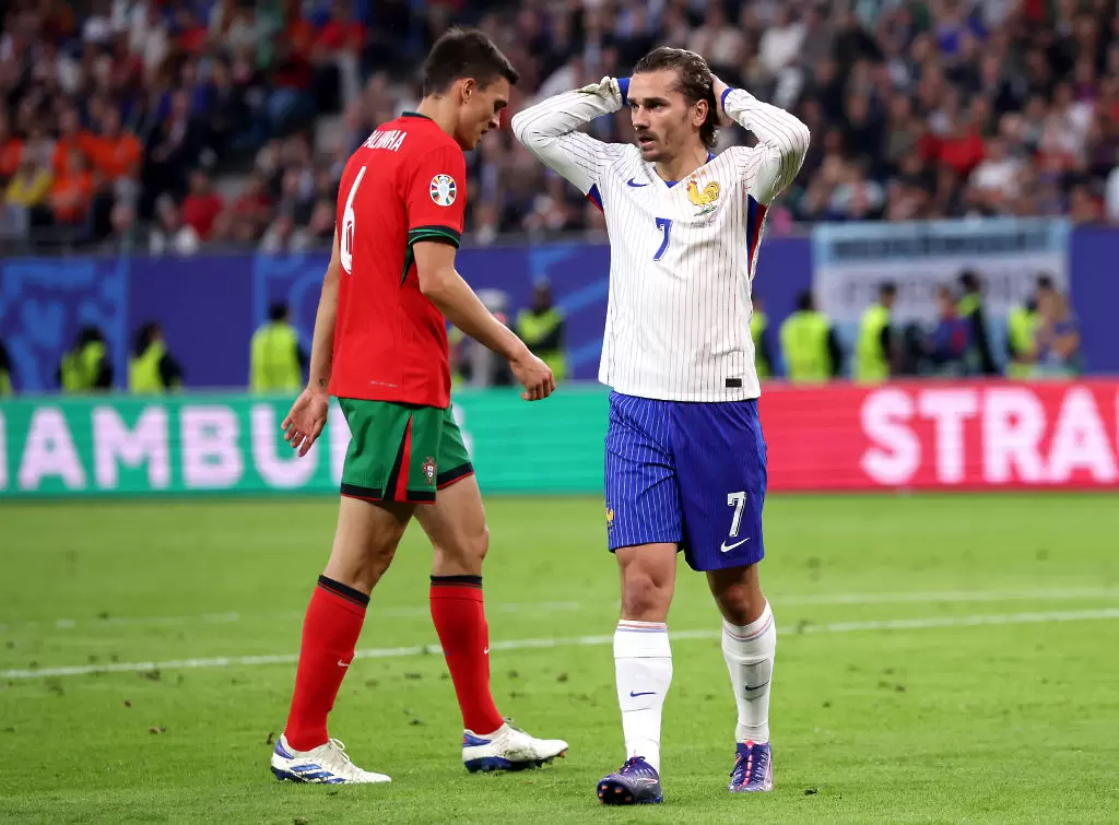 Антоан Гризман по всяка вероятност няма да започне срещу Испания / Getty Images