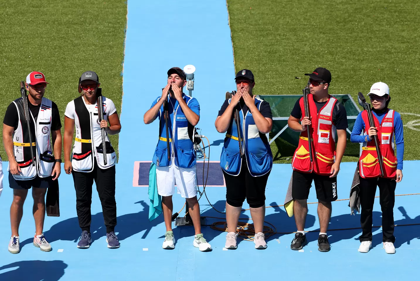Италия спечели олимпийската титла в смесеното отборно състезание по скийт / Getty Images