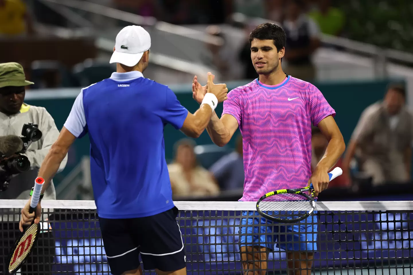 Григор Димитров тренира с Карлос Алкарас преди началото на US Open / Getty Images