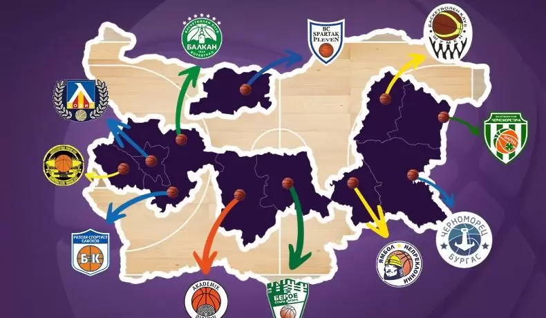 Баскетболна карта на България / nbl.basketball.bg