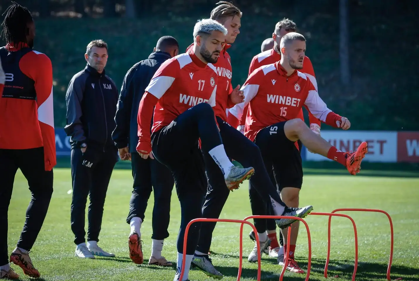 Възстановителна тренировка ЦСКА, Емануел Шакич, Тибо Вион / CSKA.bg