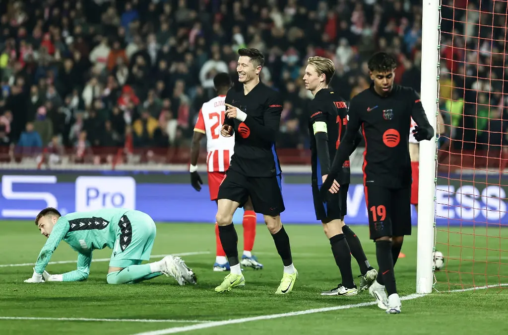 Барселона се радва след гол / Getty Images 