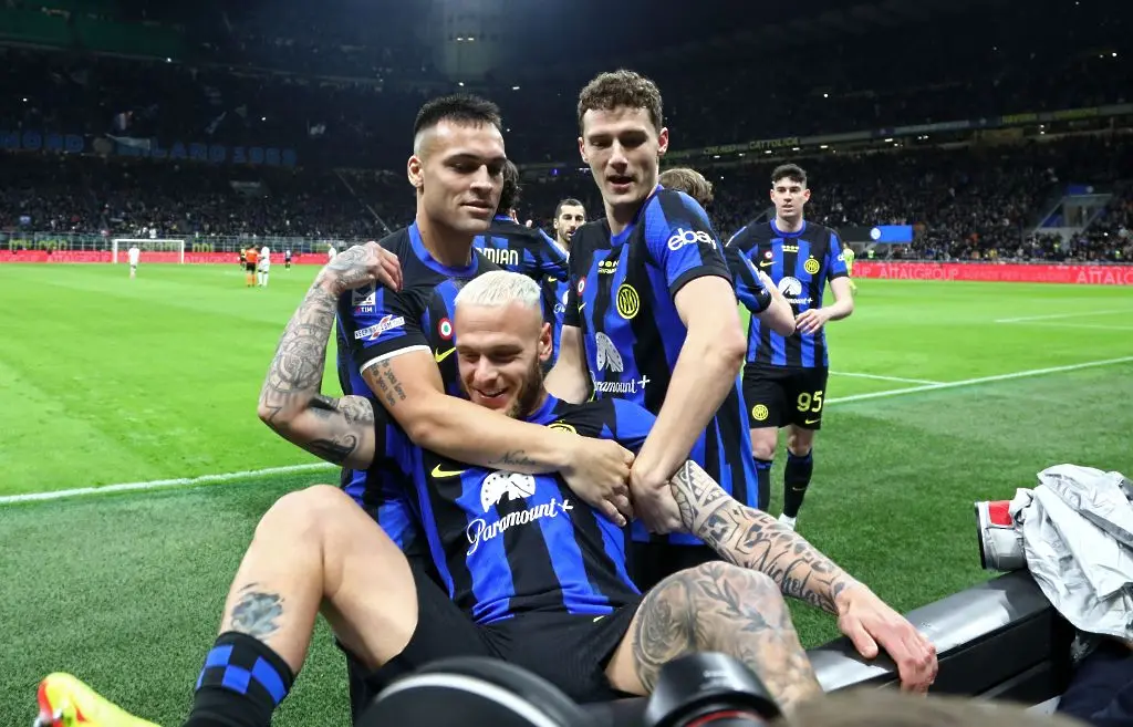 Лаутаро Мартинес, Федерико Димарко и Бенжамен Павар / Getty Images 