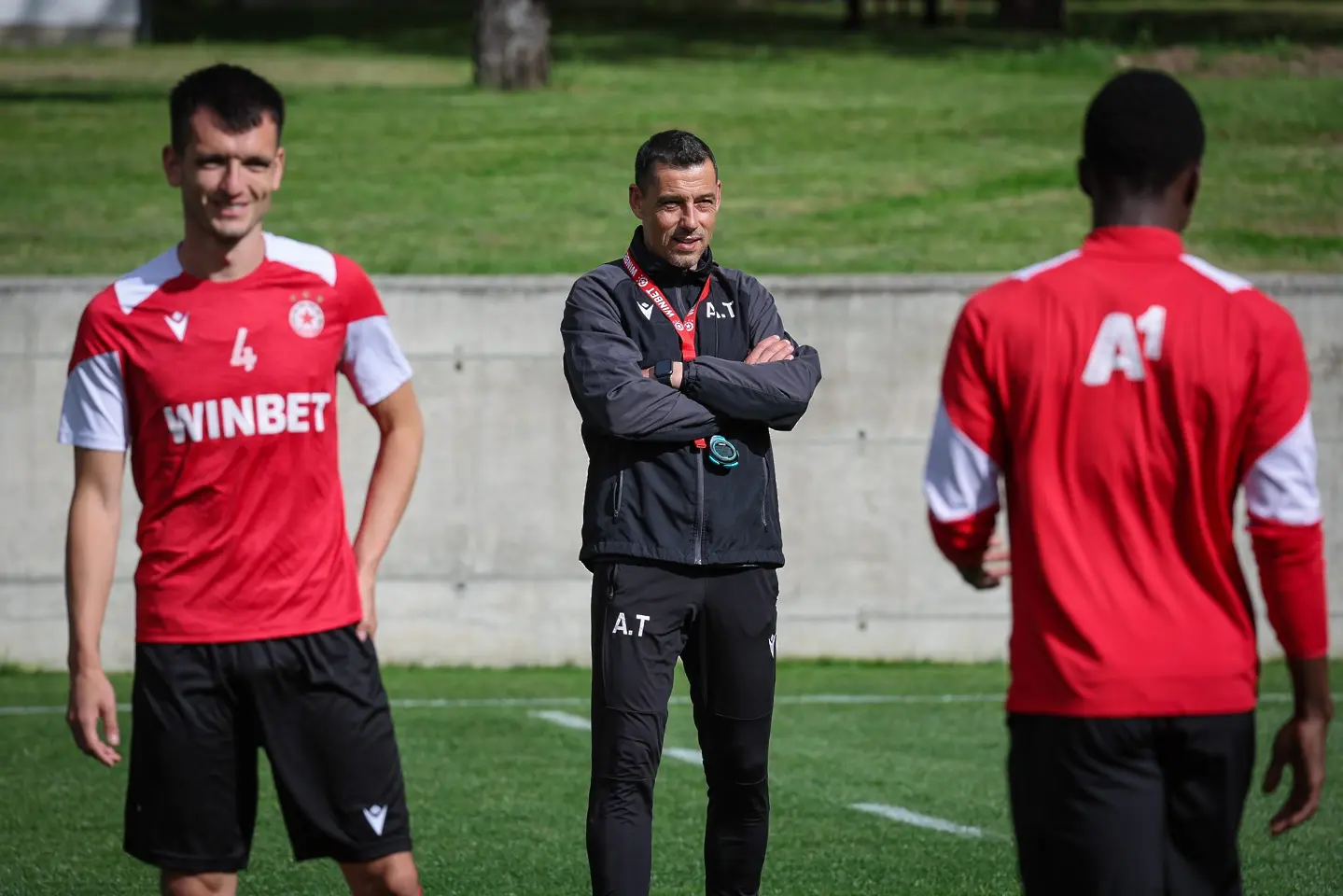 Александър Томаш на тренировка на ЦСКА / cska.bg 