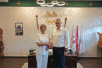 Весела Лечева на важна среща в Скопие