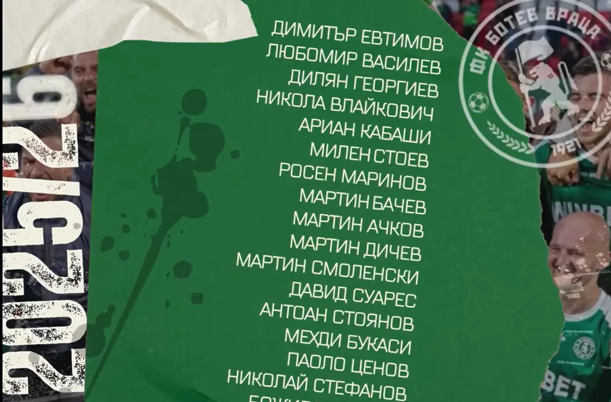 Ботев Враца ще разчита на 24 футболисти в елита