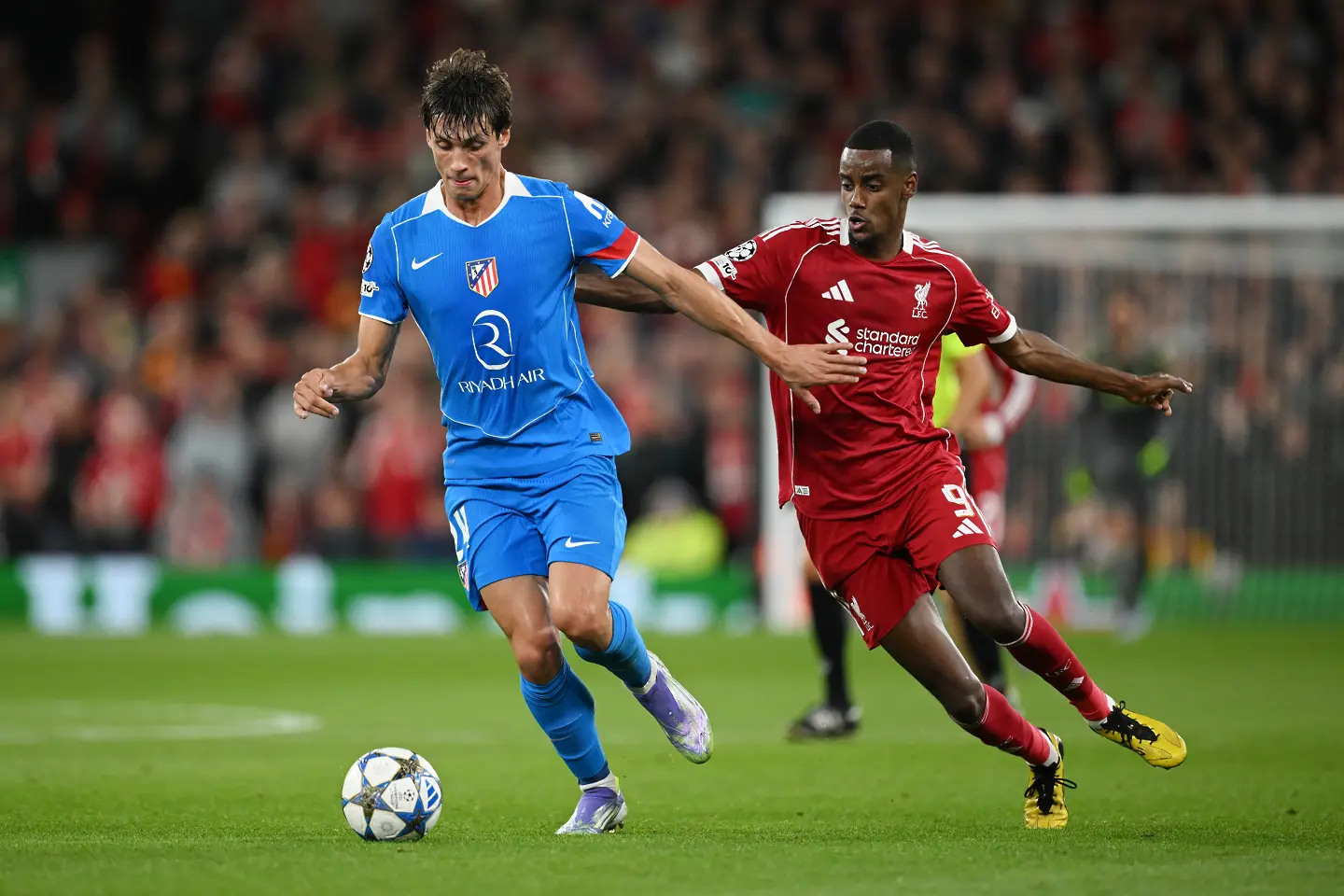 Александър Исак срещу Робин Льо Норман / Getty Images