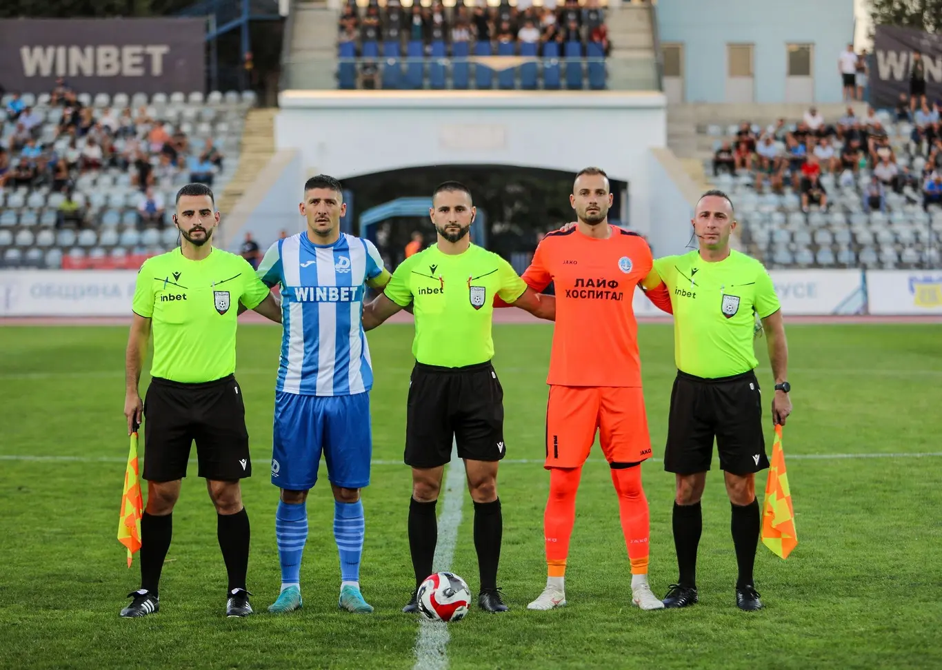 Стилян Колев на мача Дунав - Черноморец / facebook.com/fcdunav