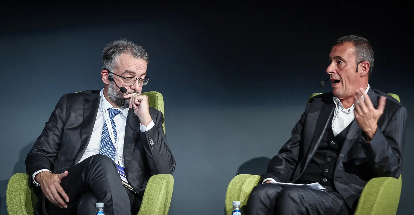 Валерио Казагранде и Ренато Дал Мунайо на Football Next 2 / startphoto.bg 