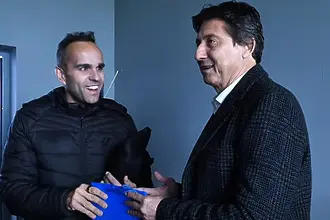 Левски се срещна с един от лекторите на FootballNext