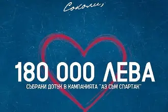 Събрани са 180 000 в кампанията за спасението на Спартак Варна 