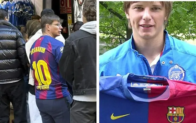 Андрей Аршавин обра точките - влезе в магазина на Реал Мадрид с фланелка на Барселона (ВИДЕО)