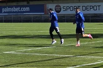 Левски тренира с настроение, Бала с бегови упражнения (ВИДЕО)