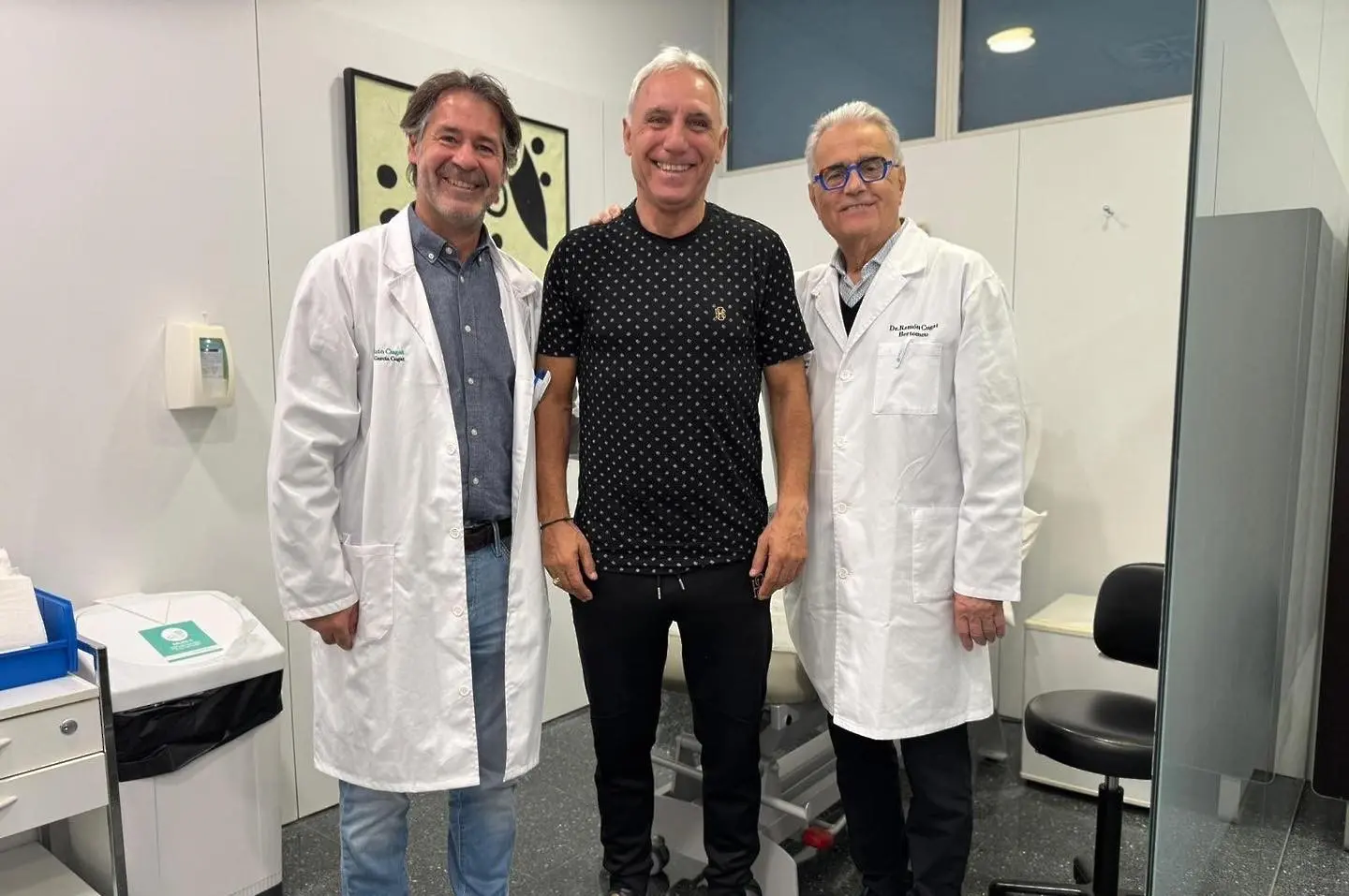 Христо Стоичков и д-р Рамон Кугат / facebook.com/H8SHristoStoitchkov