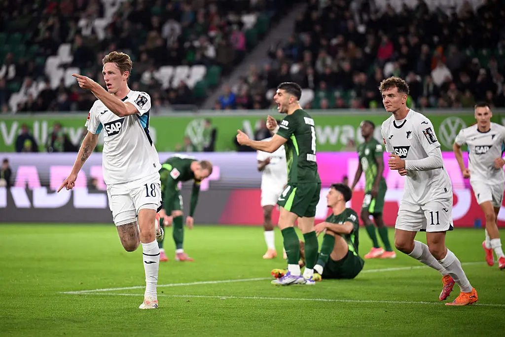 Хофенхайм се радва след гол / Getty Images 
