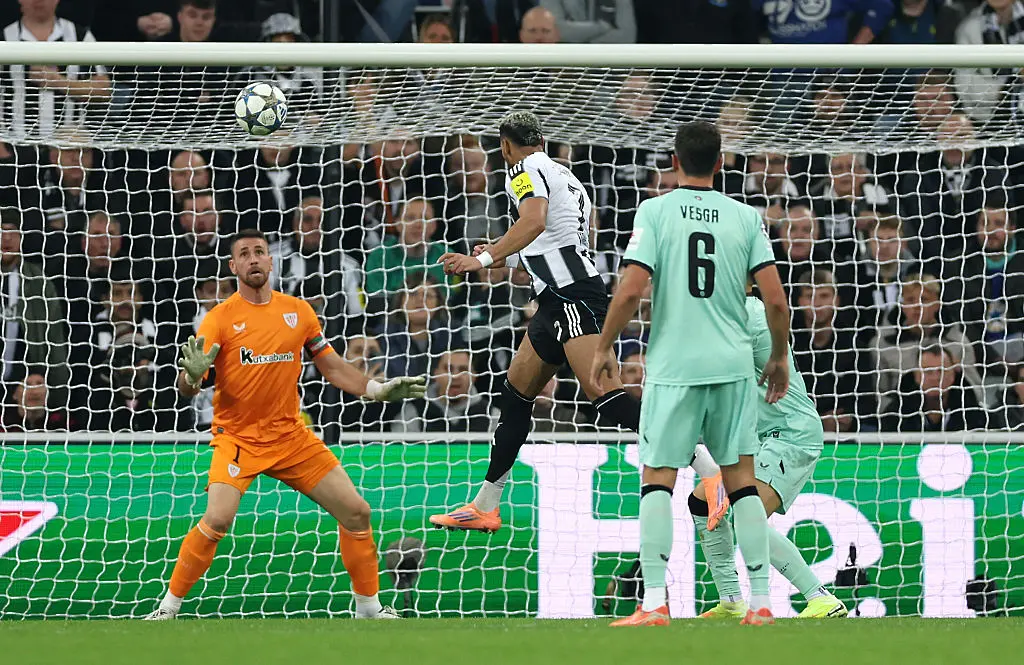 Жолентинон вкара втория гол за Нюкасъл срещу Билбао / Getty Images