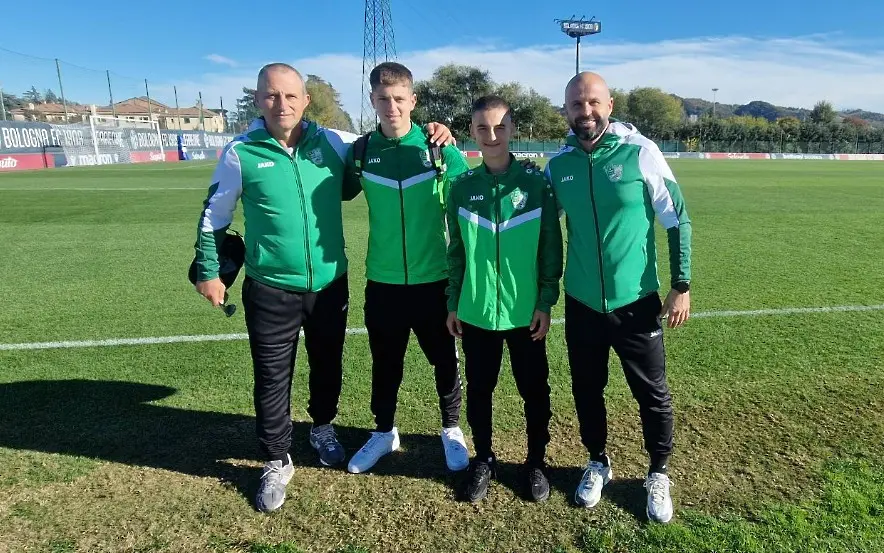 Две момчета от Академията на Берое тренираха с Болоня (ВИДЕО)