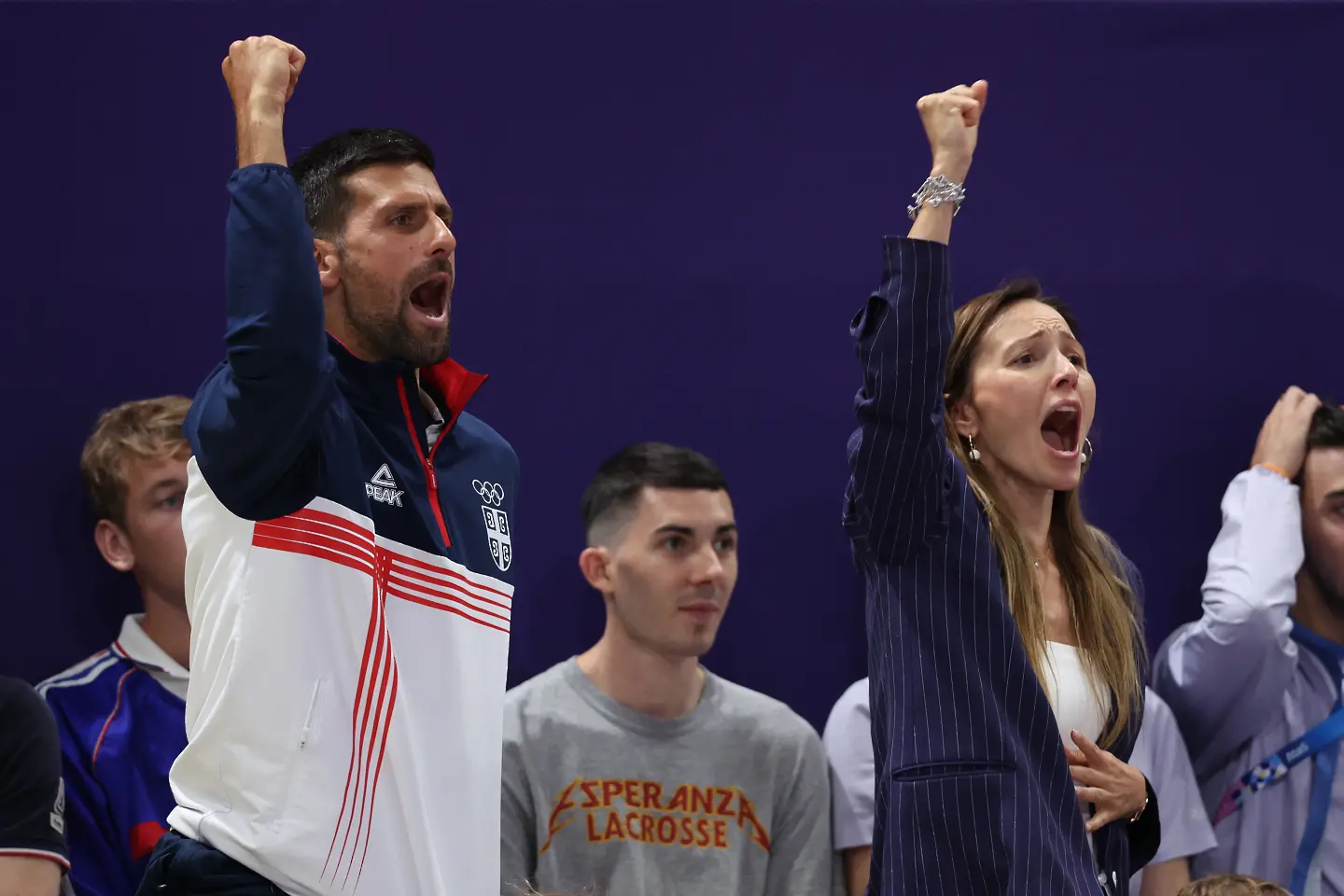 Новак Джокович и Йелена Джокович / Getty Images