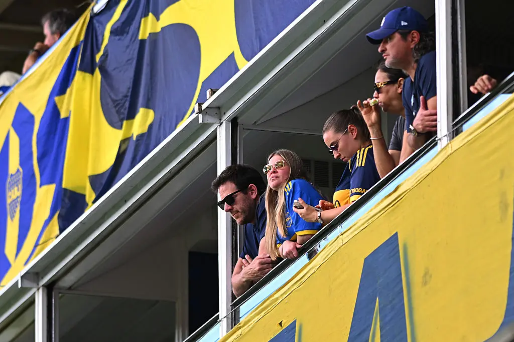 Аржентинската тенис легенда Хуан Мартин дел Потро бе на трибуните, за да подкрепи любимия си Бока Хуниорс/ Getty Images 