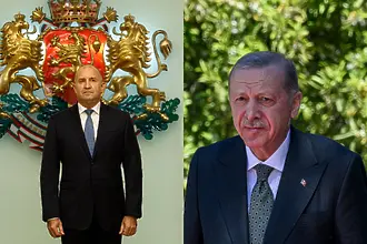 Радев и Ердоган гледат Турция - България заедно