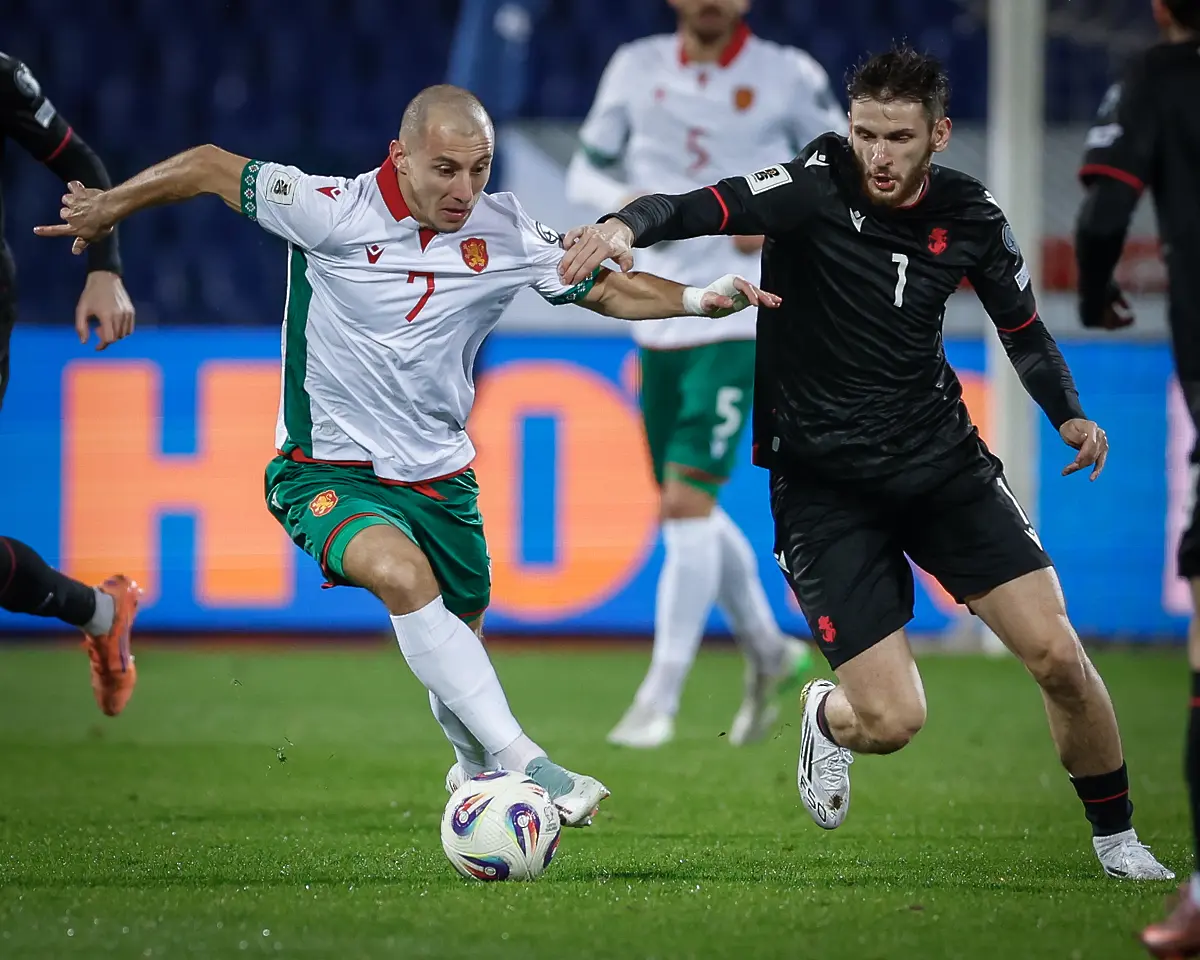 Георги Русев, Хвича Кварацхелия, България - Грузия / startphoto.bg