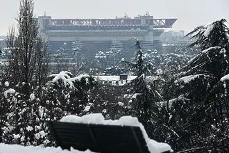 Сняг по време на Дерби дела Мадонина? 