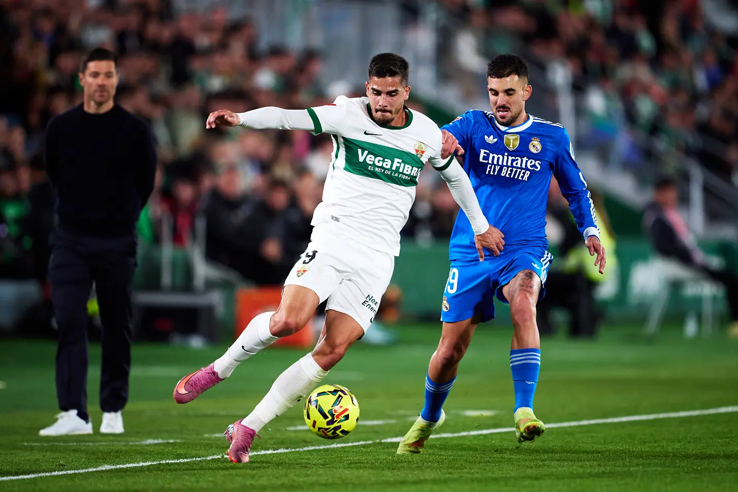Андре Силва, Дани Себайос; Елче - Реал Мадрид / Getty Images