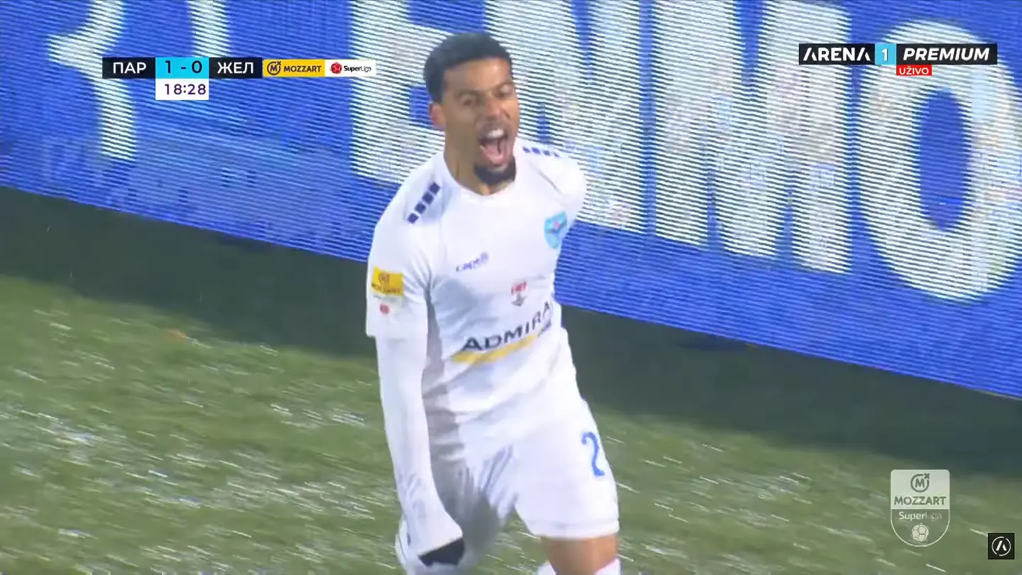 Силвестър Джаспър, Партизан Белград - Железничар Панчево 1:3 / Arena Sport TV